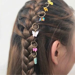 COPY - BUTTERFLY & BEAD HAIR CLIPS 🦋 Set of 6